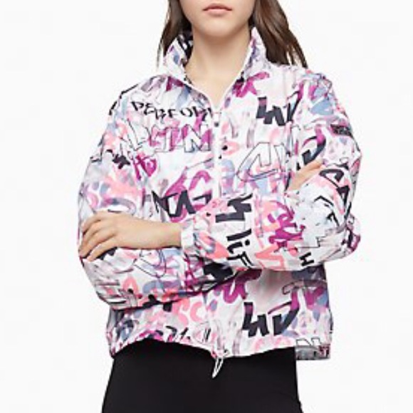 New Calvin Klein 1/4 zip printed Pullover Size M with tags floral print⭐⭐️⭐️⭐️⭐️ - Picture 9 of 9